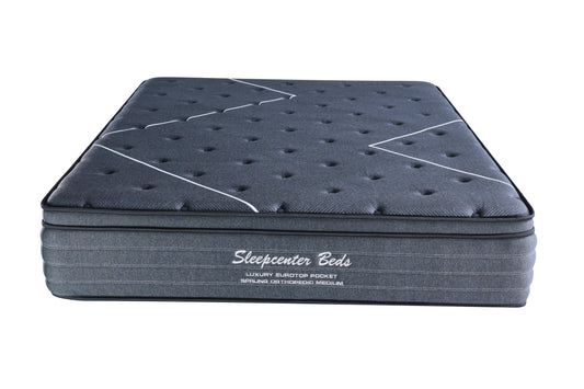 Orthopedic Luxury Euro Top Pocket Sprung Mattress - Double - Medium Firm