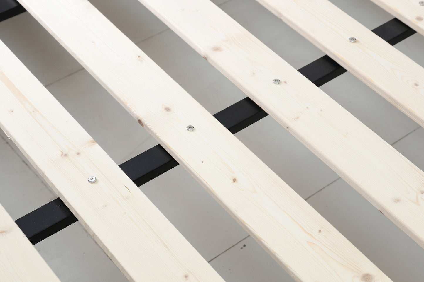 Bed Bases with 3 Drawers - Queen - Black