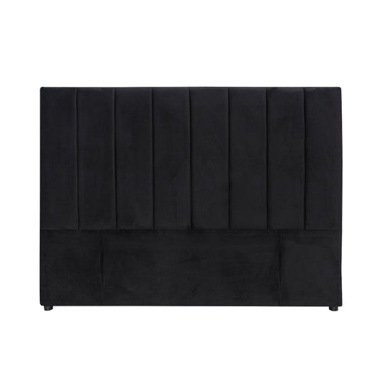 Modern Fullboard Headboard  - Queen - Velvet Black