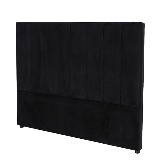 Modern Fullboard Headboard  - Queen - Velvet Black