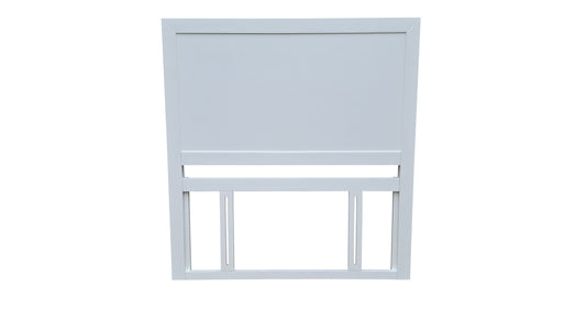 Taranaki Solid Pine Headboard - King Single - White