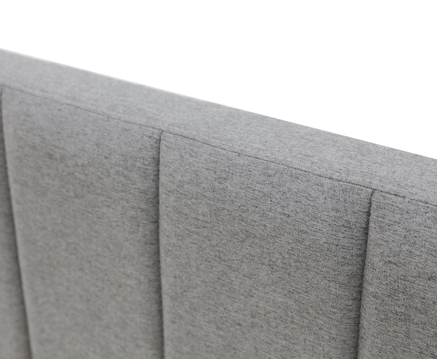 Modern Headboard Bed Frame - Double - Grey