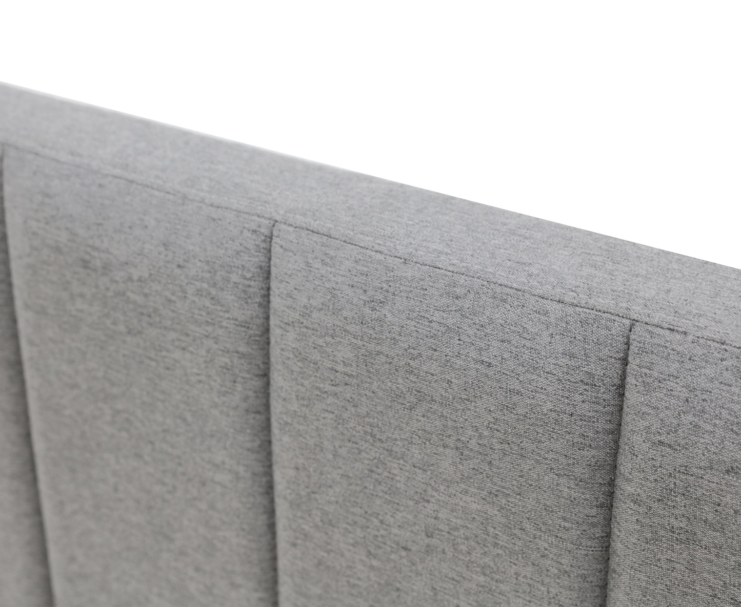 Modern Headboard Bed Frame - Single - Grey