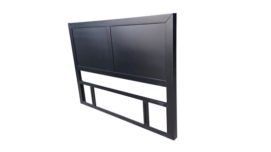 Taranaki Solid Pine Headboard - Queen - Black