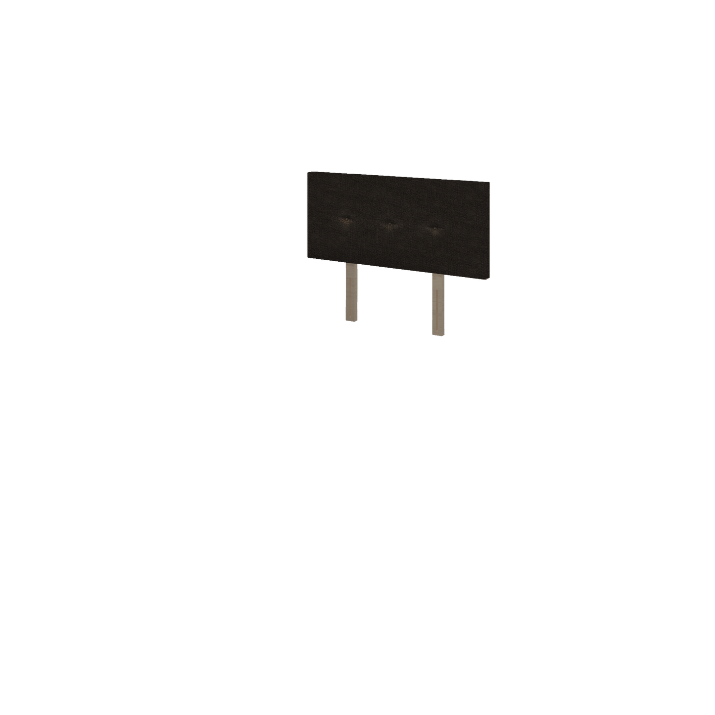 NZ Made Half Headboard with Wooden Legs - Double