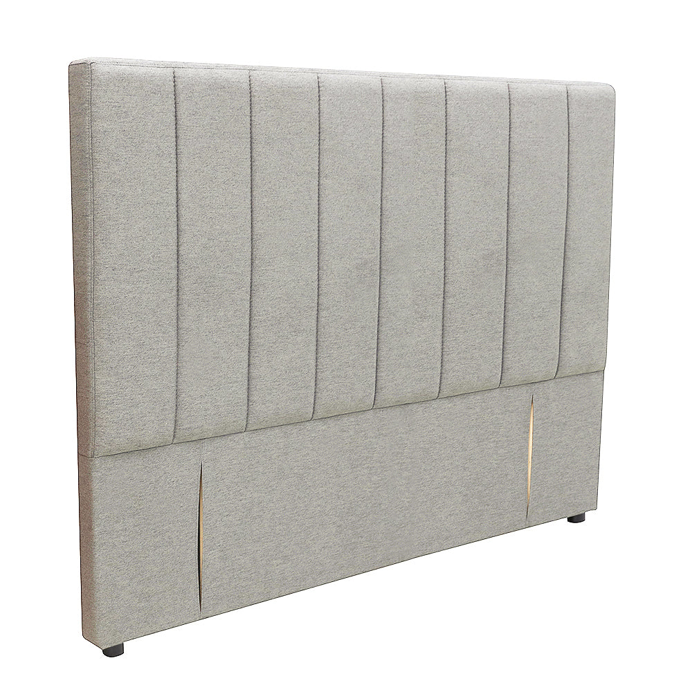Modern Fullboard Headboard - Double - Grey