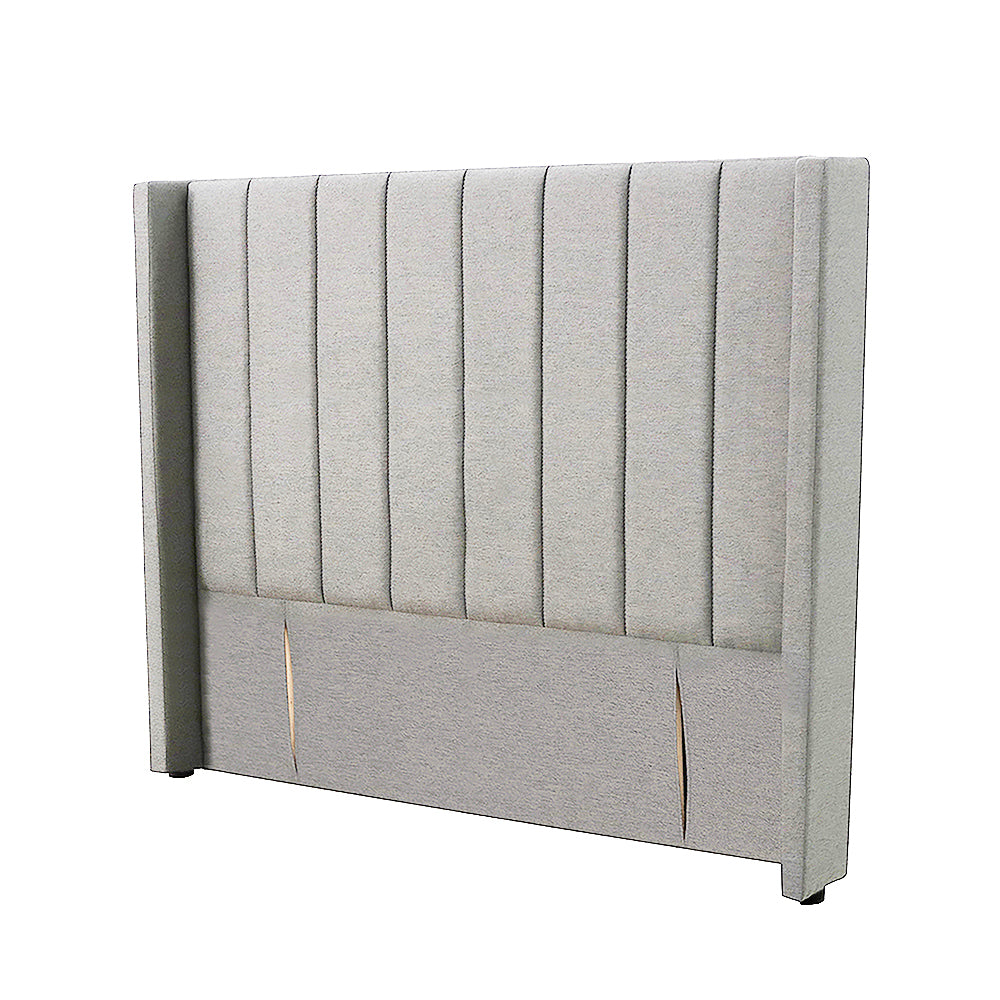 Modern Fullboard Headboard with Wings - King - Grey
