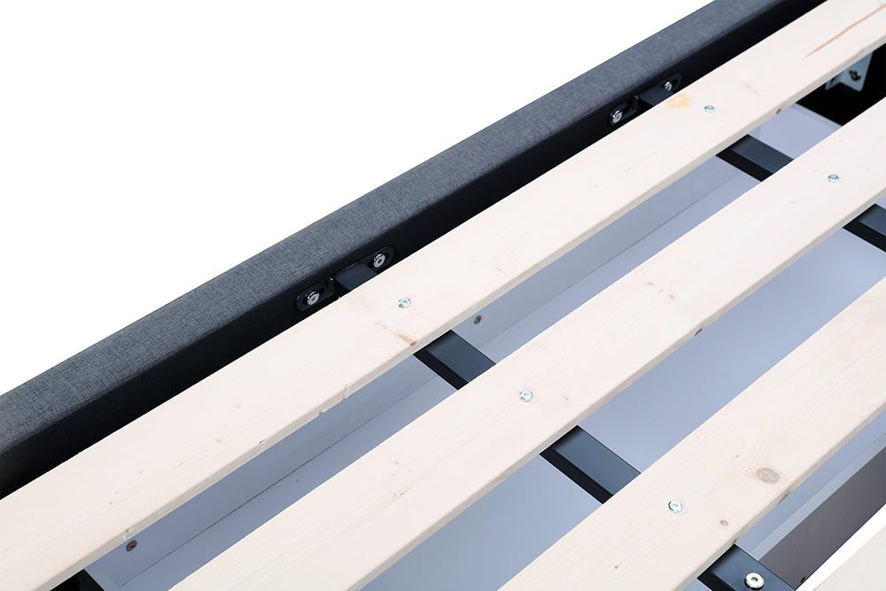 Bed Bases with 3 Drawers - Super King - Charcoal