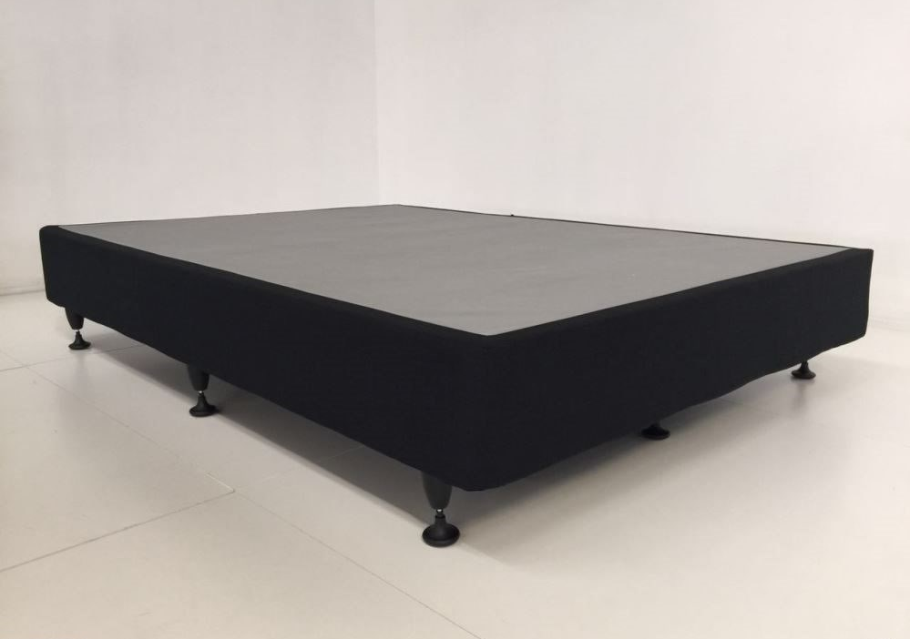 Queen Euro Top 5 Zone Pocket Spring Mattress & NZ Made Base & Button Headboard Combo