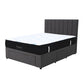 King Euro Top 5 Zone Pocket Spring Mattress & Modern Channel-Tufted 3-Drawer Storage Bed Frame Combo