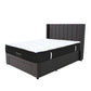 King Euro Top 5 Zone Pocket Spring Mattress & Modern Winged Channel-Tufted 3-Drawer Storage Bed Frame Combo