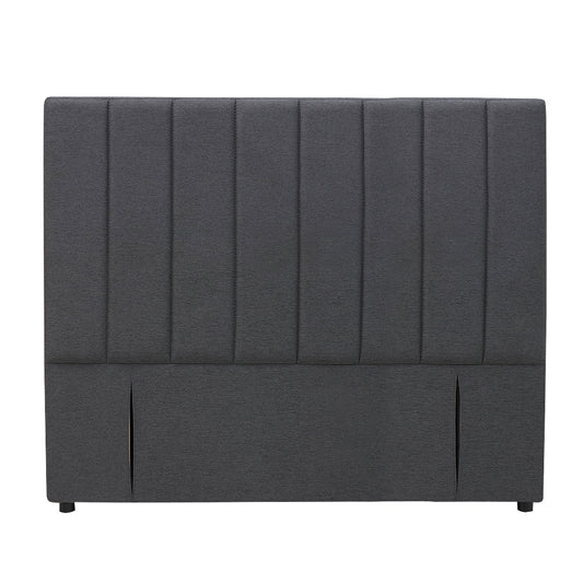 Modern Fullboard Headboard  - Double - Charcoal