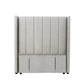 Modern Fullboard Headboard with Wings - King Single - Grey