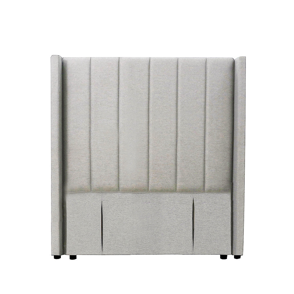 Modern Fullboard Headboard with Wings - King Single - Grey