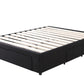 Bed Bases with 3 Drawers - Queen - Black
