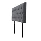 Button Headboard with Metal Legs - Queen - Charcoal