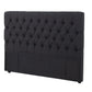 Deluxe Buttoned Upholstered Storage Bed Frame - King - Black