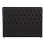 Deluxe Buttoned Upholstered Storage Bed Frame - King - Black