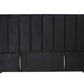 Modern Fullboard Headboard  - King - Velvet Black
