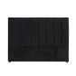 Modern Fullboard Headboard  - Queen - Velvet Black