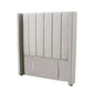 Modern Fullboard Headboard with Wings - King Single - Grey
