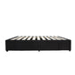 Bed Bases with 2 Drawers  - King Single - Black
