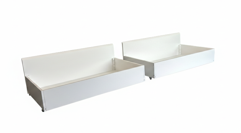 Taranaki Solid Pine Drawer - White ( 2 Drawers set )