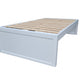 Taranaki Solid Pine Bed Base - King Single - White