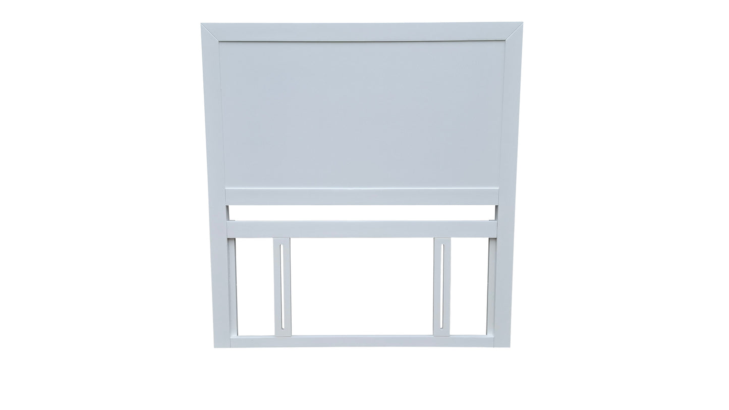 Taranaki Solid Pine Headboard - King Single - White