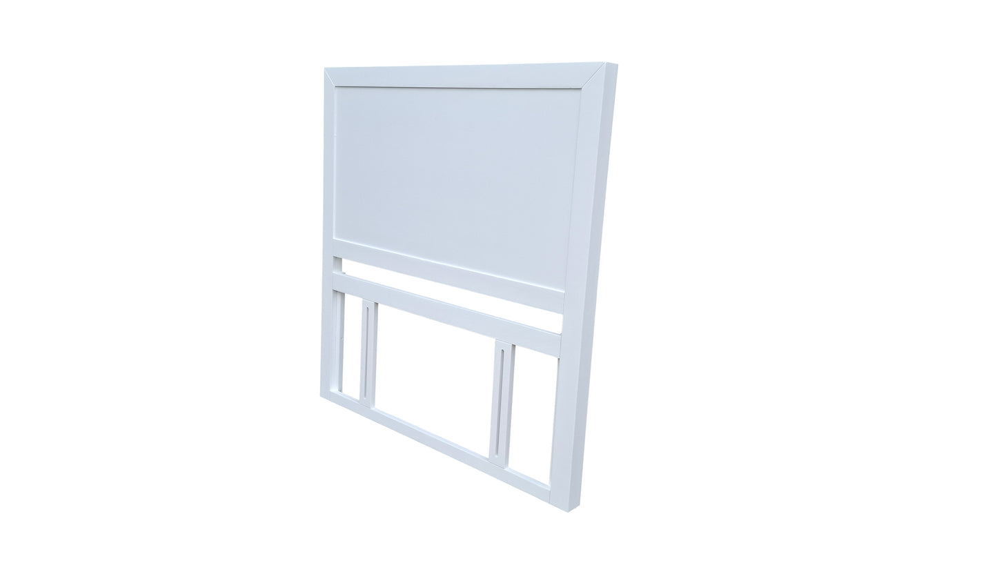 Taranaki Solid Pine Headboard - King Single - White