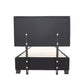 Adjustable Button Headboard Bed Frame - Single - Black