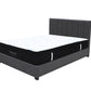 Double Euro Top 5 zone pocket spring Mattress & Bed frame with Modern head board Combo