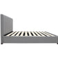 Modern Headboard Bed Frame - Queen - Grey