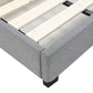 Modern Headboard Bed Frame - Queen - Grey