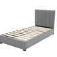 Single 5 Zone Pocket Spring Mattress & Bed frame with Modern head board Combo