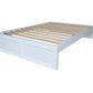 Taranaki Solid Pine Bed Base - Double - White