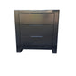 Taranaki Solid Pine Bedside Table - 3 Drawers - Black