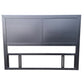 Taranaki Solid Pine Headboard - Queen - Black
