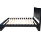 Taranaki Classic Headboard Solid Pine Bed Frame - Queen - Black
