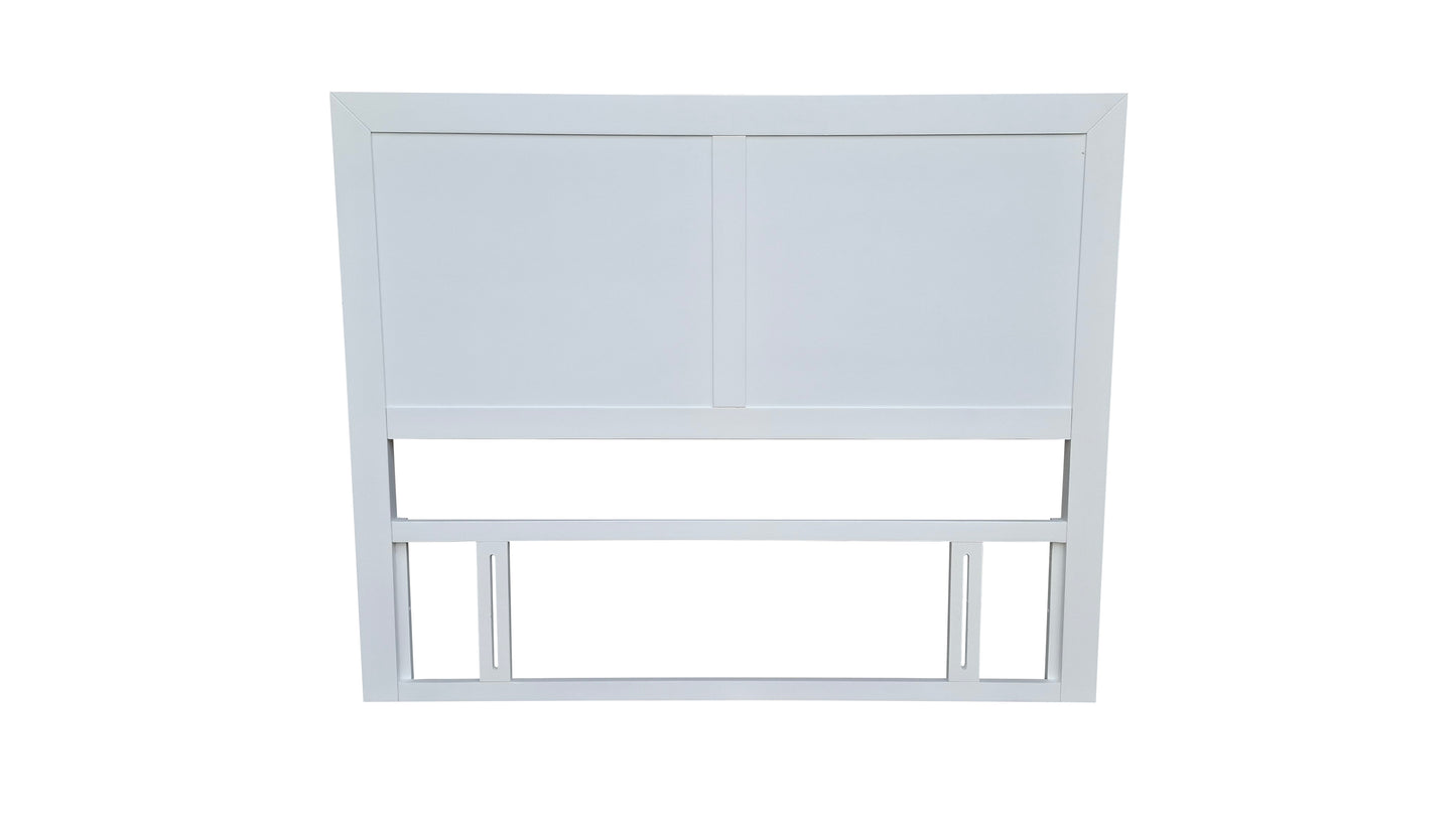Taranaki Solid Pine Headboard - Double - White