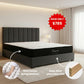 Super King Tight Top 5 Zone Pocket Spring Mattress & Bed frame with Modern head board Combo