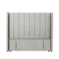 Modern Fullboard Headboard with Wings  - King - Grey