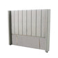 Modern Fullboard Headboard with Wings  - King - Grey