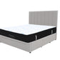 King Euro Top 5 Zone Pocket Spring Mattress & Modern Channel-Tufted 3-Drawer Storage Bed Frame Combo