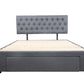 Adjustable Button Headboard with 3 Drawers Bed Frame - Super King - Charcoal