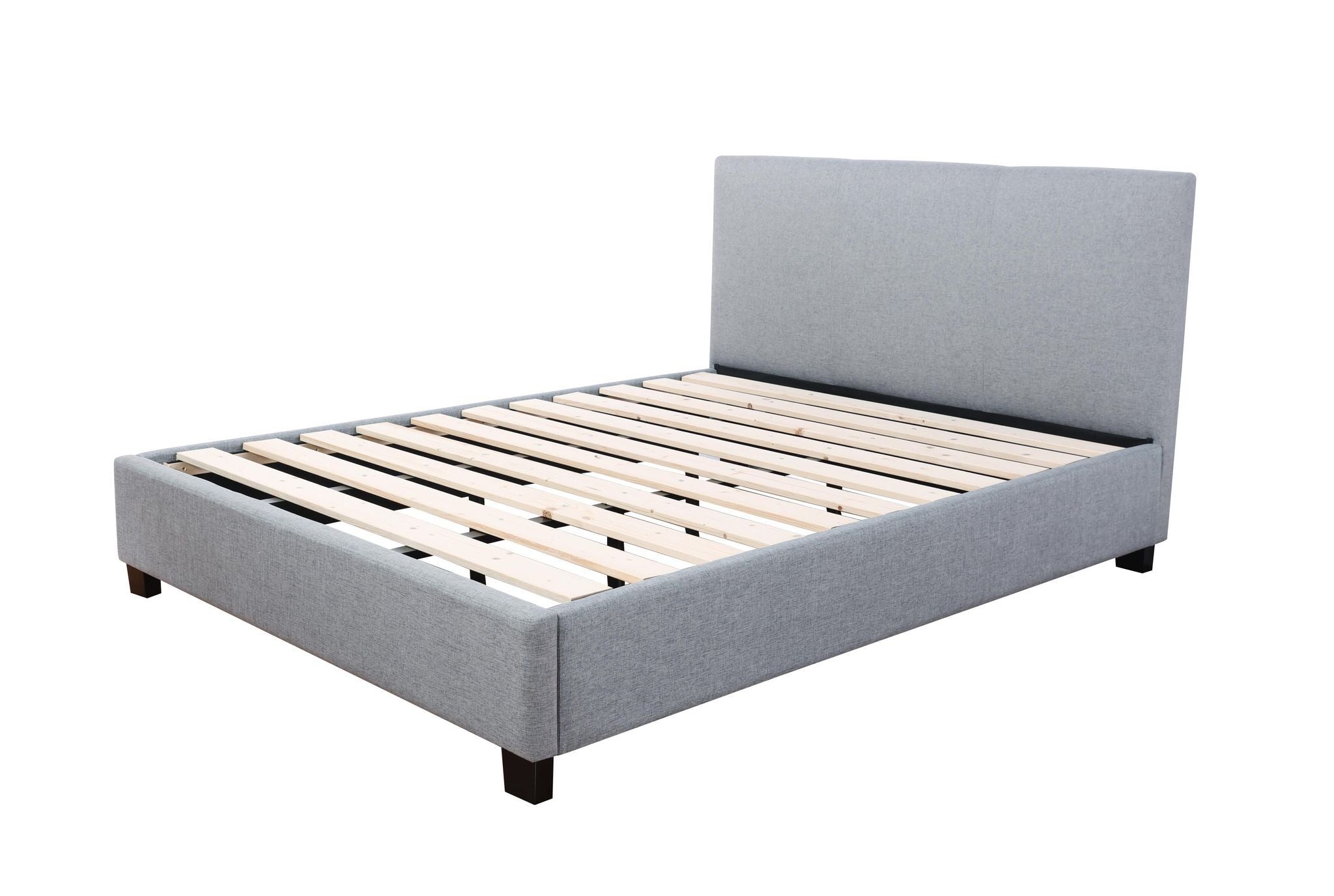 Plain Headboard Bed Frame - Queen - Grey – Sleepcenter Beds - New Zealand