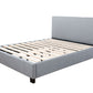 SLEEPCENTER Queen 5 zone pocket spring euro top Mattress & Fabric Bed frame Combo