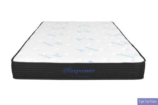 Sleepcenter King 5 Zone Pocket Spring Mattress & Bed frame with head board Combo