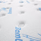 Sleepcenter Single 5 Zone Pocket Spring euro top Mattress & Fabric Bed Frame Combo