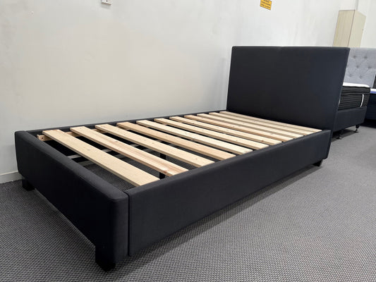 Sleepcenter King Single Cool Gel Pocket Spring mattress & Fabric Bed Frame combo
